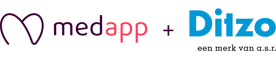 MedApp + Ditzo logo (mobile)